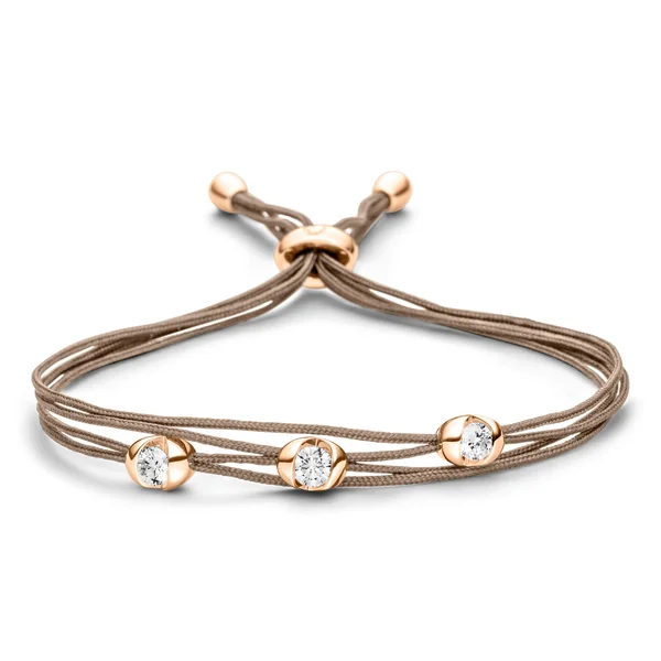 Schaffrath &ndash; Goldschmuck 750 &ndash; Colortaire CT032 Armband Diamant 0,045 ct Roségold (Brillant)