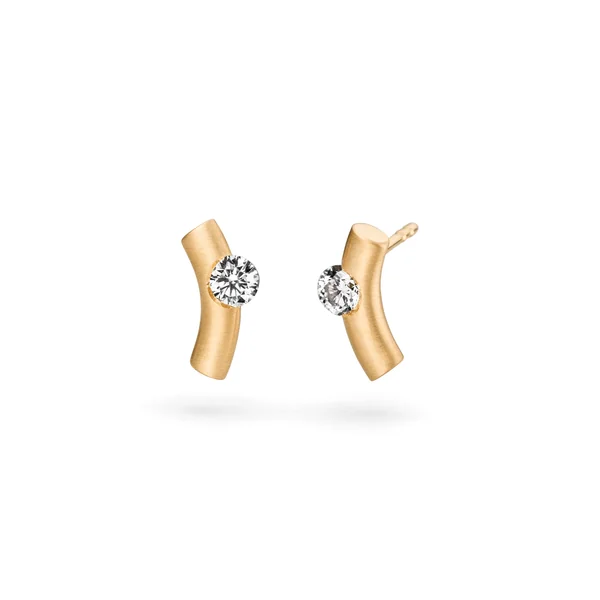 Schaffrath &ndash; Goldschmuck 750 &ndash; La Luna 2N286 Ohrschmuck Diamant 0,50 ct Gelbgold (Brillant)