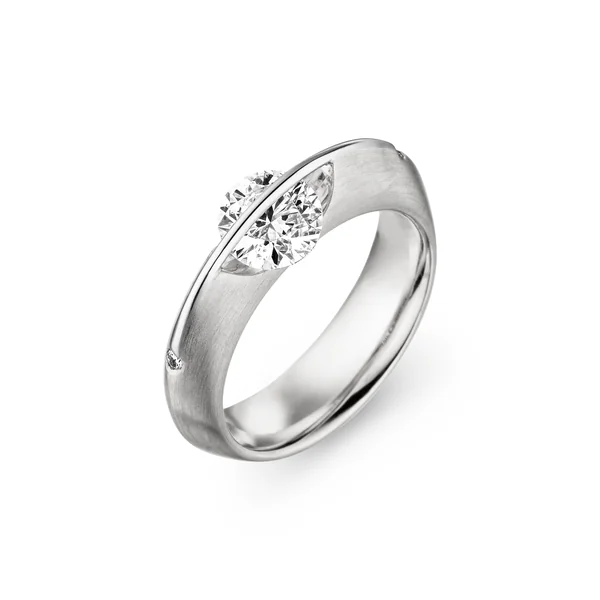 Schaffrath &ndash; Goldschmuck 750 &ndash; Liberté L1029 Ring Diamant 1,00 ct Weißgold (Brillant)